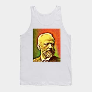 Pyotr Ilyich Tchaikovsky Snow Portrait | Pyotr Ilyich Tchaikovsky Artwork 15 Tank Top